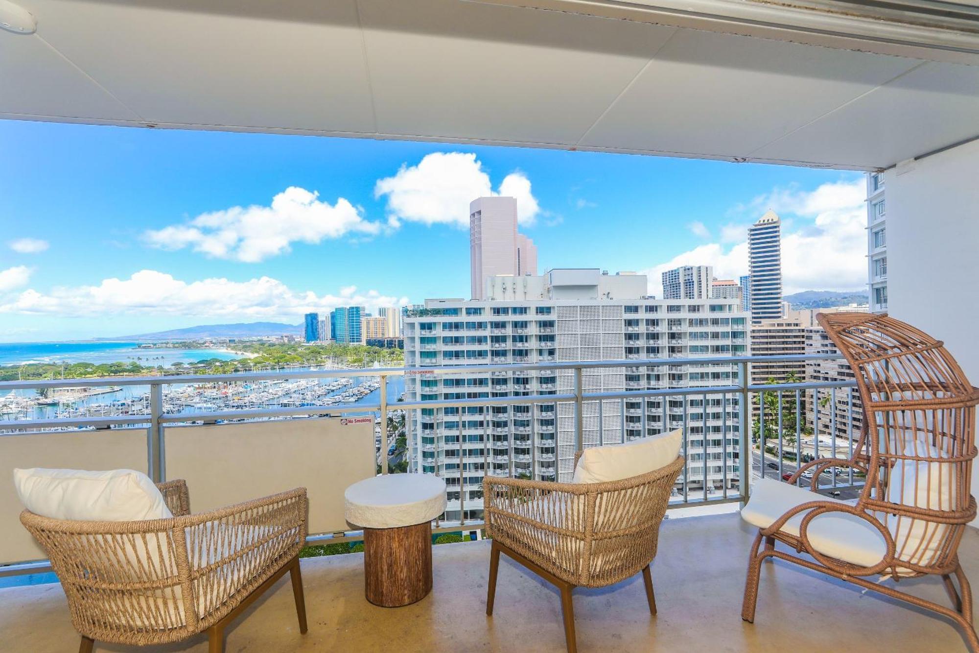 호놀룰루 Ilikai Tower 1533 Yacht Harbor View 1Br 아파트 외부 사진