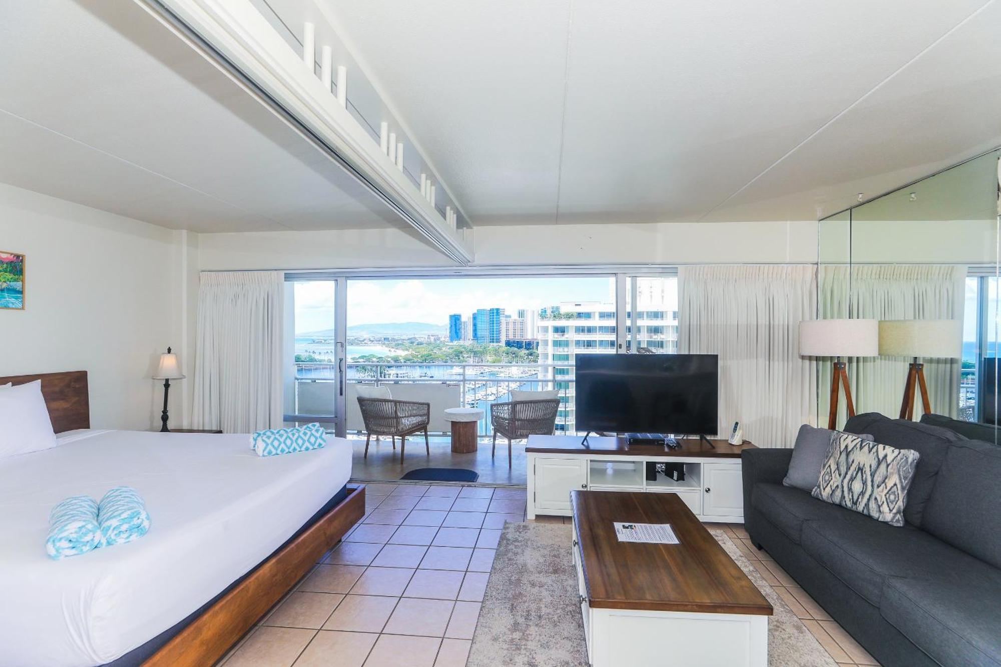 호놀룰루 Ilikai Tower 1533 Yacht Harbor View 1Br 아파트 외부 사진